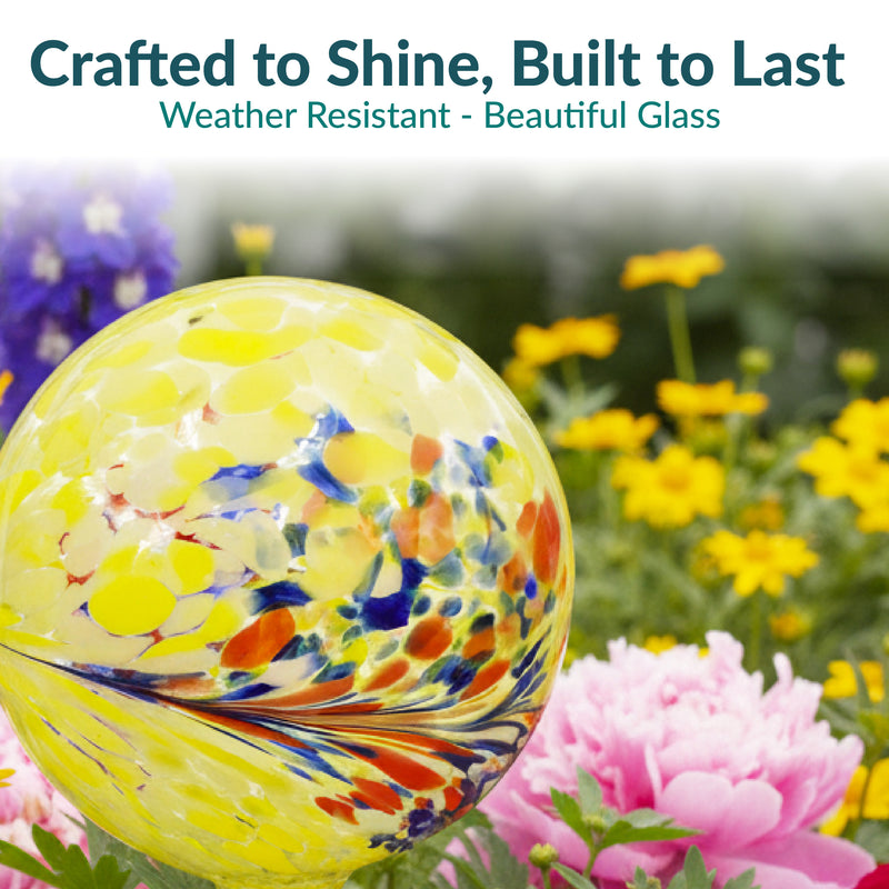 Sunnydaze Outdoor Glass Gazing Globe - 10"