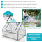 Sunnydaze Mini Greenhouse with 2 Side Doors - Clear