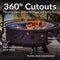 Sunnydaze 30" Cosmic Cooking Fire Pit with Grill Grate & Spark Screen