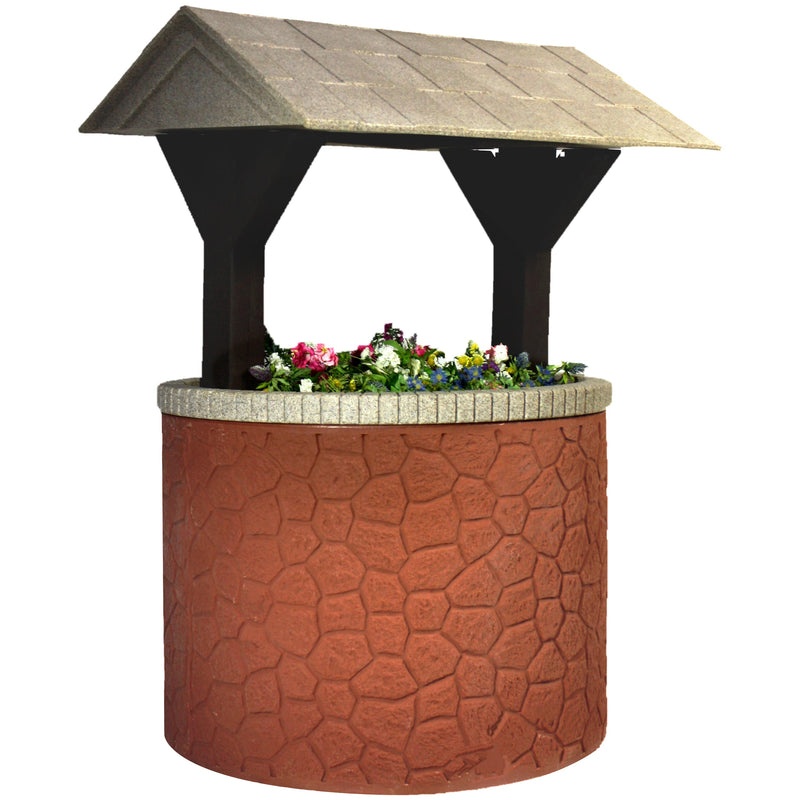 TankTop Covers Wishing Well Planter Septic Cover with Base and Roof