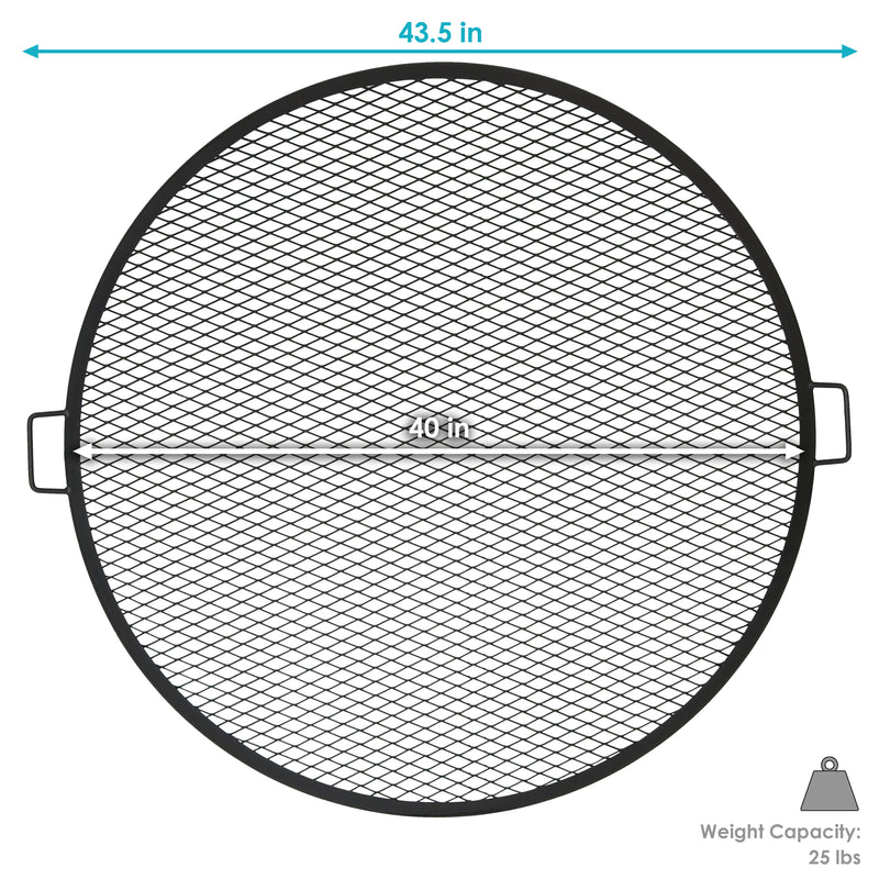 Sunnydaze X-Marks Round Fire Pit Cooking Grate