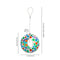 Sunnydaze Round Mosaic Glass Hanging Bird Feeder - 6"