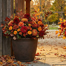 Sunnydaze Anjelica Polyresin Large Round Outdoor Planter