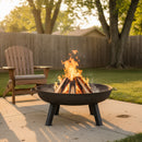 Sunnydaze Cast Iron Heavy Duty Fire Pit for Outside