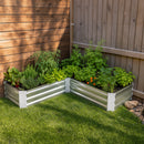 Sunnydaze Galvanized Steel Raised Garden Bed