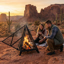 Sunnydaze Majestic Pyramid Heavy-Duty Steel Outdoor Fire Pit