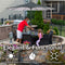 Sunnydaze 9' Solar LED Outdoor Patio Umbrella with Tilt and Crank