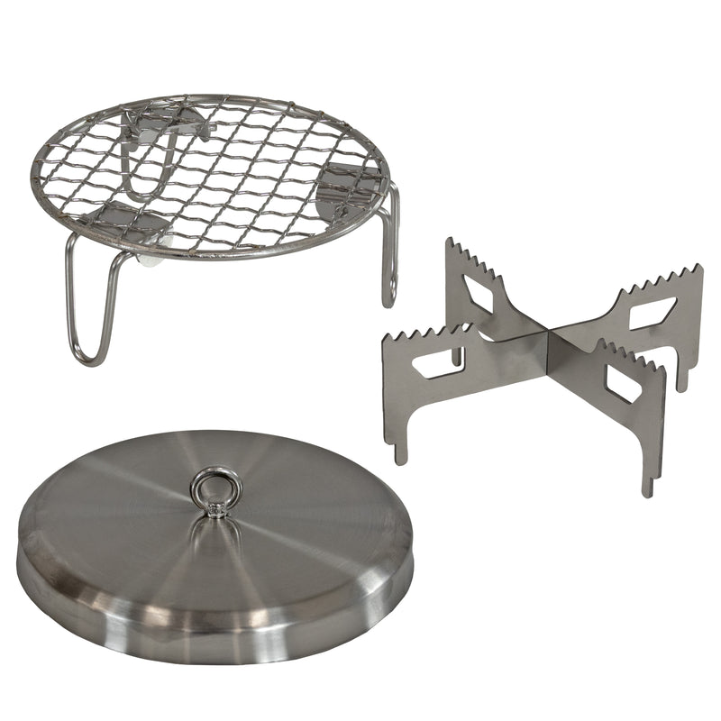 Sunnydaze 3-Piece Accessory Kit for Stainless Steel Smokeless Fire Pit - 5.5"