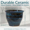 Sunnydaze Studio Glazed Ceramic Planter with Drainage Holes