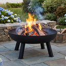 Sunnydaze Cast Iron Heavy Duty Fire Pit for Outside