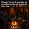 Sunnydaze Crossweave Wood-Burning Fire Pit with Spark Screen and Poker