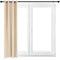 Sunnydaze Beige Outdoor Room Darkening Curtains