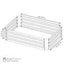 Sunnydaze Galvanized Steel Raised Garden Bed