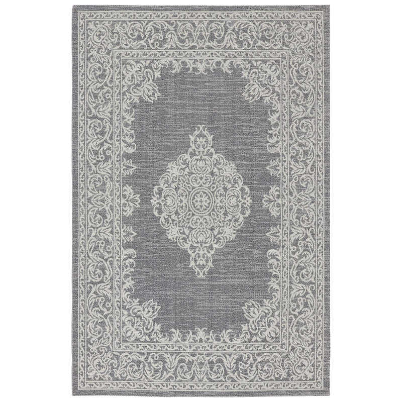 Sunnydaze Parisian Paradise Indoor Area Rug in Ash