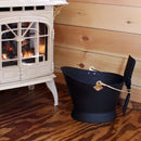 Sunnydaze 5-Gallon Vintage-Style Fireplace Ash Bucket with Shovel