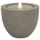 Sunnydaze Polystone Round Bubble Outdoor Water Fountain with LED Light