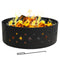 Sunnydaze 36" Heavy Duty Diamond Campfire Ring with Poker Tool