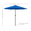 Sunnydaze 9' Aluminum Sunbrella Umbrella with Auto Tilt and Crank