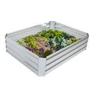 Sunnydaze Galvanized Steel Raised Garden Bed