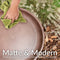 Sunnydaze Gleeful Garden Metal Outdoor Bird Bath - UV-Resistant Finish