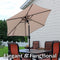 Sunnydaze Aluminum Outdoor Patio Umbrella with Tilt and Crank