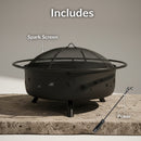 Sunnydaze Cosmic 42" Large Outdoor Fire Pit