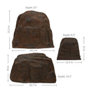 Sunnydaze 3-Piece Faux Landscape Rock Set