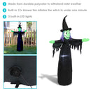 Sunnydaze Wendolyn the Wicked Witch Halloween Inflatable - 5' H