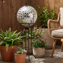 Sunnydaze 10-Inch Solar Glass Gazing Garden Globe