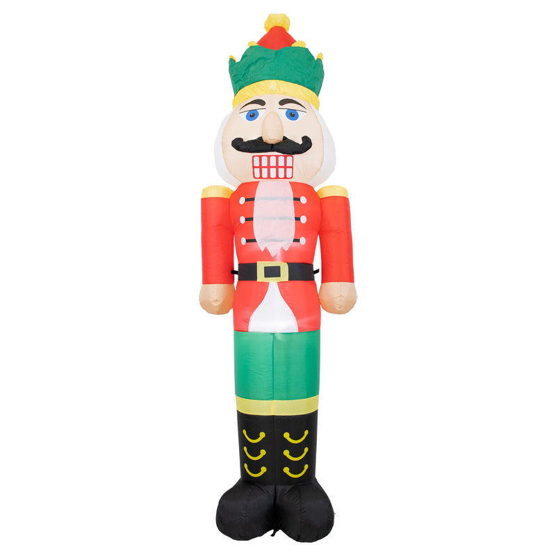 Sunnydaze 8' Nathaniel the Nutcracker Inflatable Christmas Decoration