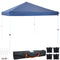 Sunnydaze Standard Pop-Up Canopy with Carry Bag and Sandbags - Colors and Sizes