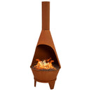 Sunnydaze Large Chiminea Outdoor Fireplace with Grill Grate
