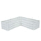 Sunnydaze Galvanized Steel L-Shaped Raised Garden Bed