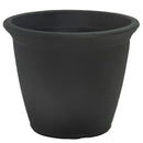 Anjelica Planter - 15.25 in (38 cm) - Matte Black, on a white background