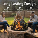 Sunnydaze Easy Access Steel Fire Pit Spark Screen