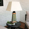 Sunnydaze Copper Trimmed Slate Outdoor Table Lamp - 30" H