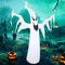 Sunnydaze Diabolical Ghost Inflatable Halloween Decoration - 7'