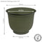 Sunnydaze Michael Metal Outdoor Plant Pots - 14.5"