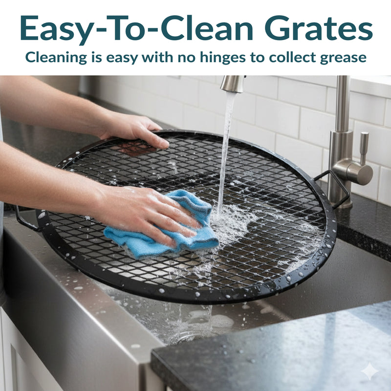 Sunnydaze X-Marks Round Cooking Grate