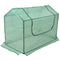 Sunnydaze Mini Greenhouse with 2 Side Doors - Green