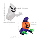 Sunnydaze Pumpkin Jack and Haunted Harold Inflatable Halloween Decoration