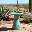Sunnydaze Glazed Ceramic Outdoor Bird Bath