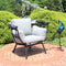 Sunnydaze Modern Luxury Patio Egg Chair with Canopy