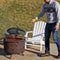 Sunnydaze Cutout Outdoor Smokeless Fire Pit with Spark Screen - 30"