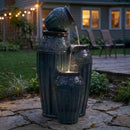 Sunnydaze Tour de Vase Ceramic Outdoor Water Fountain - 27"