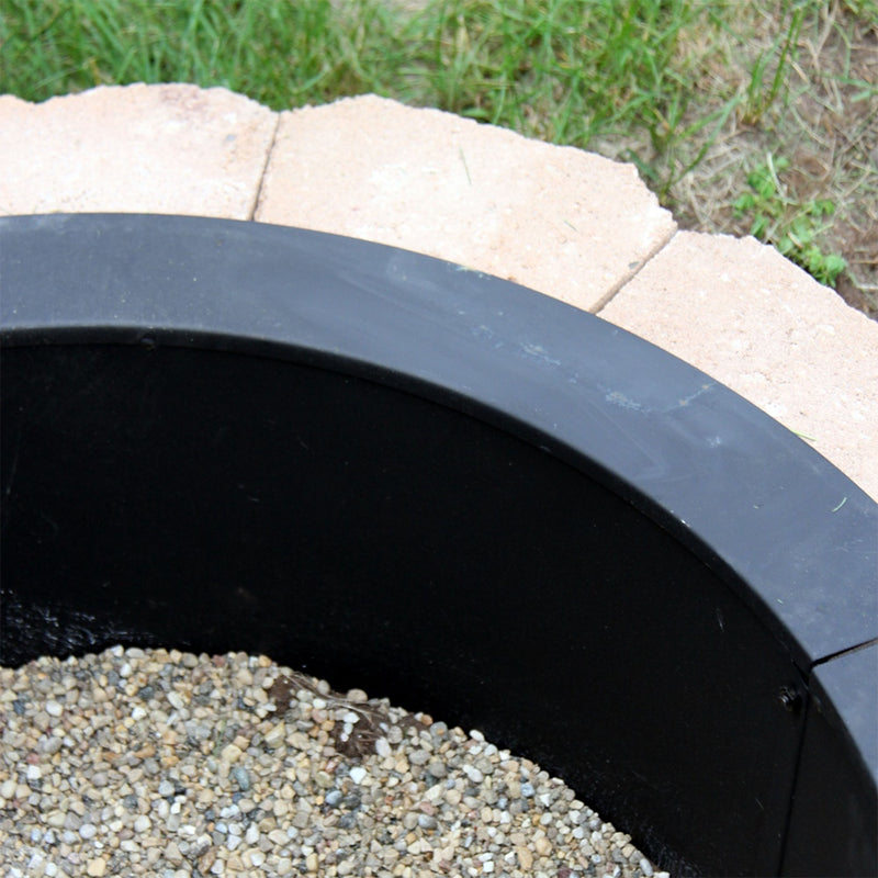 Sunnydaze Durable In-Ground Fire Pit Ring Insert - DIY Fire Ring