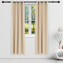 Sunnydaze Beige Outdoor Room Darkening Curtains