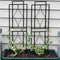 Sunnydaze 30" Contemporary Metal Garden Trellis - Set of 2