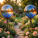 Sunnydaze 10-Inch Outdoor Glass Gazing Globe for Garden