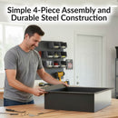 Sunnydaze Steel Square Fire Pit Ring Insert